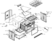 Схема №1 BOP7303AB (282588, B600PIRO) с изображением Панель для электропечи Gorenje 302012