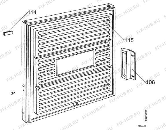 Взрыв-схема холодильника Frigidaire FV650 - Схема узла Section 4