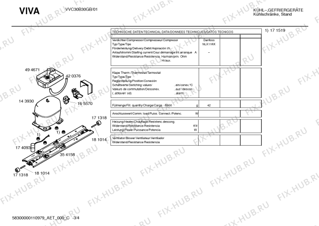 Схема №1 VVC30B30GB с изображением Контейнер для холодильной камеры Bosch 00445800