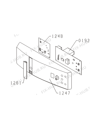 Схема №1 GDR66102F/01 (312682, HI1928B) с изображением Модуль (плата) управления для холодильной камеры Gorenje 330339