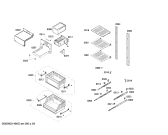 Схема №1 RF411700 с изображением Вставная полка для холодильной камеры Bosch 00679583