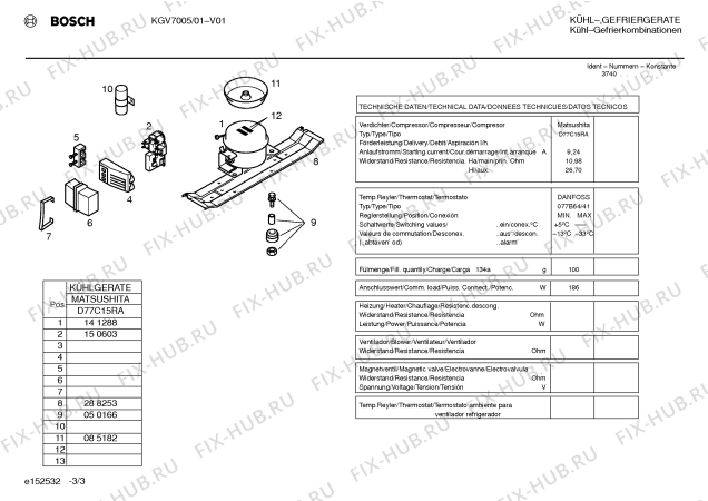 Схема №2 KGV2671NL с изображением Ручка двери для холодильника Bosch 00154267
