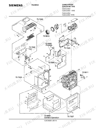 Схема №3 FA236G4 с изображением Интегрированный контур для видеотехники Siemens 00791991