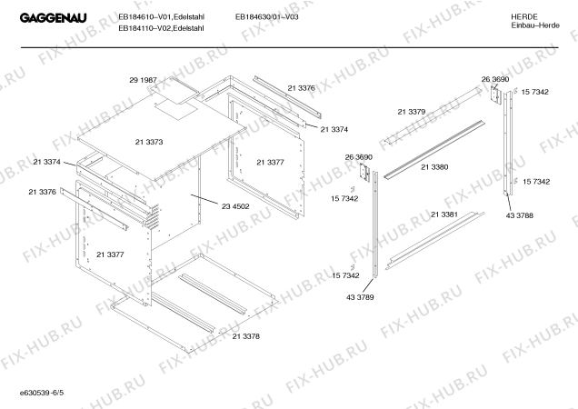 Схема №2 EB185110 с изображением Уплотнитель двери для духового шкафа Bosch 00299836