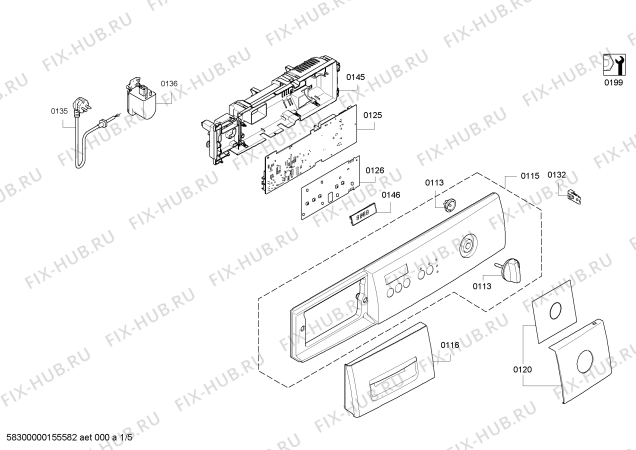 Схема №3 WM14E262DN IQ 100 varioPerfect с изображением Краткая инструкция для стиралки Bosch 00734676