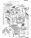 Схема №1 FI51KBWH (F047535) с изображением Наставление для плиты (духовки) Indesit C00142662