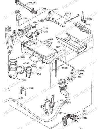 Взрыв-схема стиральной машины Zanussi WIJ1203 - Схема узла Hydraulic System 272