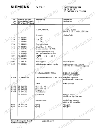 Схема №5 FV9367 с изображением Модуль управления для телевизора Siemens 00753454