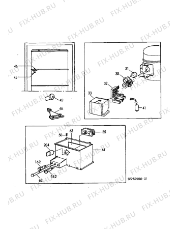 Взрыв-схема холодильника Electrolux EU2400C - Схема узла Electrical equipment