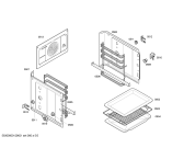 Схема №3 HBN41S320E Horno bosch indep.multif.blnc.c/minutero с изображением Передняя часть корпуса для плиты (духовки) Bosch 00446683