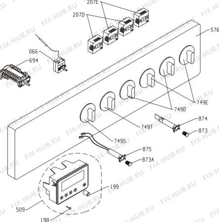 Схема №3 KH4600W (160255, EV433-D544M) с изображением Дверца для духового шкафа Gorenje 160715