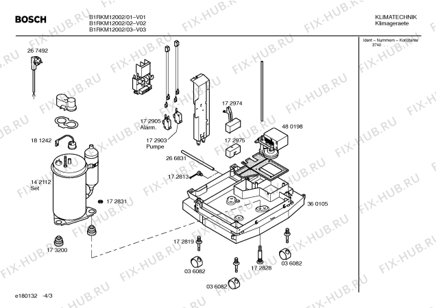 Взрыв-схема кондиционера Bosch B1RKM12002 - Схема узла 03