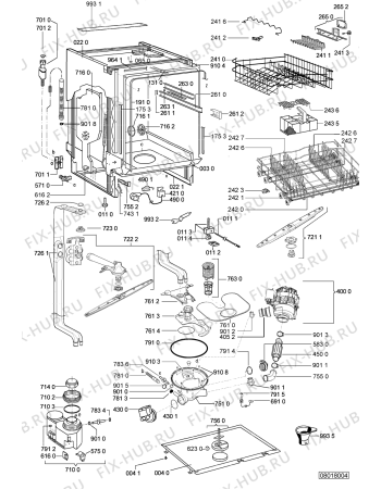 Схема №1 GSU 5639/1 WS с изображением Микромодуль для посудомоечной машины Whirlpool 480140101503