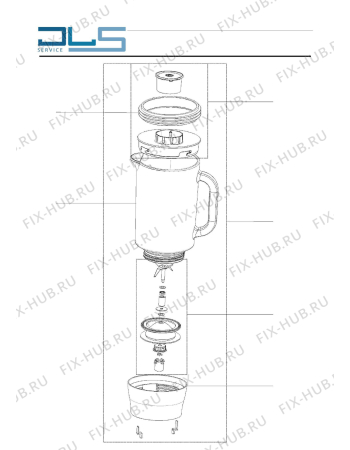 Взрыв-схема кухонного комбайна KENWOOD FDM781 FOOD PROCESSOR + 1.5L THERMO-RESIST GLASS BLENDER + MINI BOWL + DOUGH TOOL + DUAL METAL WHISK - Схема узла 3