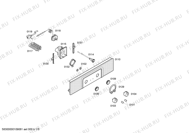 Схема №3 3HT507X Horno balay indp.retro inox.multif. с изображением Индикатор для плиты (духовки) Bosch 00496995