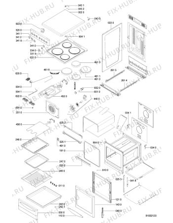 Схема №1 ACM 508 WH с изображением Часовой механизм Whirlpool 481228219222