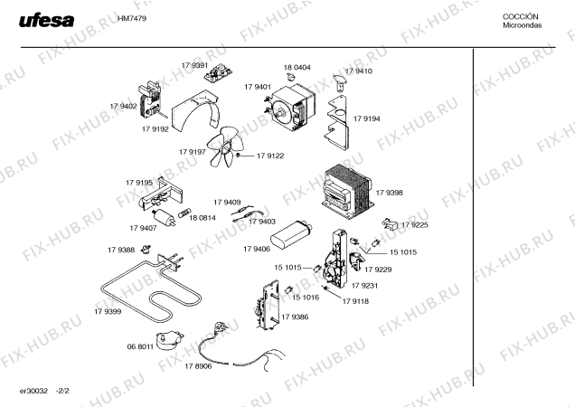 Схема №1 HM7479 с изображением Упор для микроволновой печи Bosch 00179283