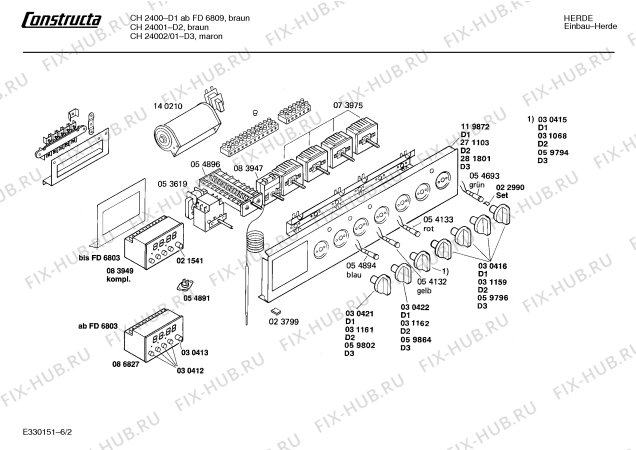 Схема №1 E1125G0FG 1071.03-10 с изображением Ручка для электропечи Bosch 00030412