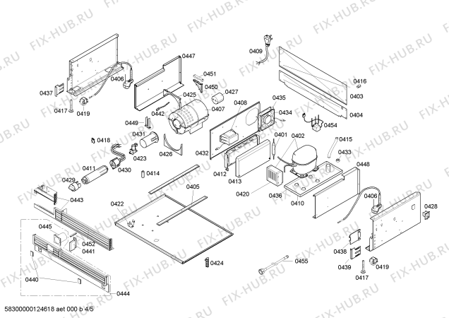 Схема №1 RF471200 с изображением Крышка для холодильной камеры Bosch 00662019