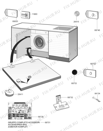Взрыв-схема стиральной машины Gorenje WI73140 (466340) - Схема узла 05