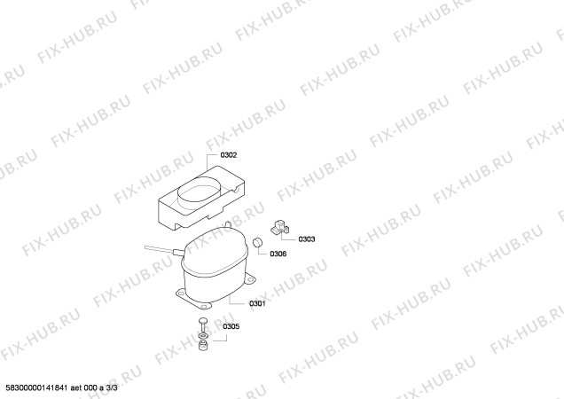 Схема №1 RW424260 с изображением Сальник подшипника для холодильной камеры Bosch 00618814