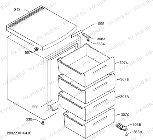 Схема №1 A81000TNX0 с изображением Микромодуль для холодильника Aeg 973933014635010