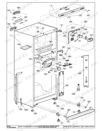 Взрыв-схема холодильника Beko BEKO NDP 9310 HCA (6051487182) - FOAMED CABINET