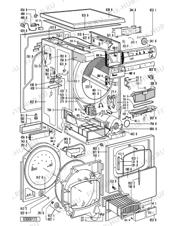 Схема №1 AWZ CLASSIC CE с изображением Обшивка для сушилки Whirlpool 481245210696