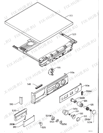 Взрыв-схема стиральной машины Zanussi WDT1275 - Схема узла Command panel 037