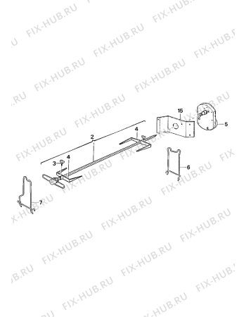 Взрыв-схема плиты (духовки) Electrolux CO1085B1 - Схема узла Accessories