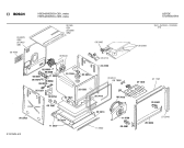 Схема №3 HBE632TAU с изображением Передняя часть корпуса для духового шкафа Bosch 00272299