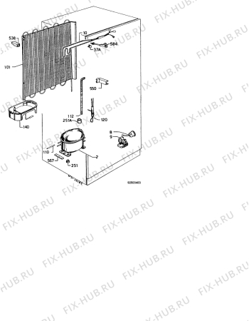 Взрыв-схема холодильника Zanussi Z18/8K - Схема узла Functional parts