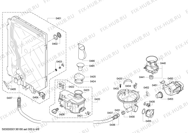 Схема №1 SMU86M15DE с изображением Набор кнопок для посудомойки Bosch 00614777