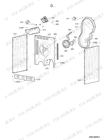Схема №2 TRW 6070 LI BK с изображением Шуруп для стиральной машины Whirlpool 480112100866