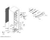 Схема №2 KG36U199 с изображением Внешняя дверь для холодильной камеры Siemens 00243684