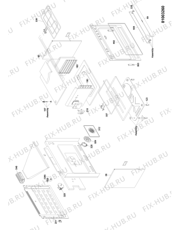Схема №2 MRGM 914 UGS/2 с изображением Клавиша для плиты (духовки) Whirlpool 480121104588