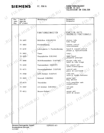 Схема №4 FC7086 с изображением Фильтр для телевизора Siemens 00781771