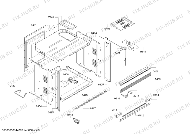 Схема №1 BO220101 с изображением Модуль управления для плиты (духовки) Bosch 00653808