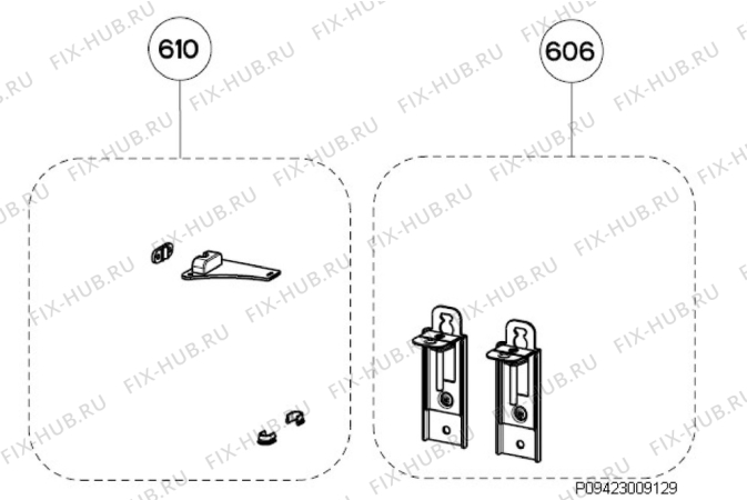 Взрыв-схема вытяжки Aeg Electrolux AWH9420BM - Схема узла Accessories