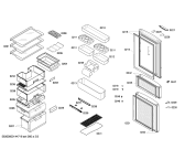 Схема №1 KKF22986TI с изображением Дверь для холодильной камеры Bosch 00248309