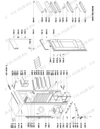 Схема №2 5101500015 с изображением Спецнабор для холодильной камеры Whirlpool 481010733482