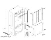 Схема №1 RY491701 с изображением Стеклопанель для холодильной камеры Bosch 00684383