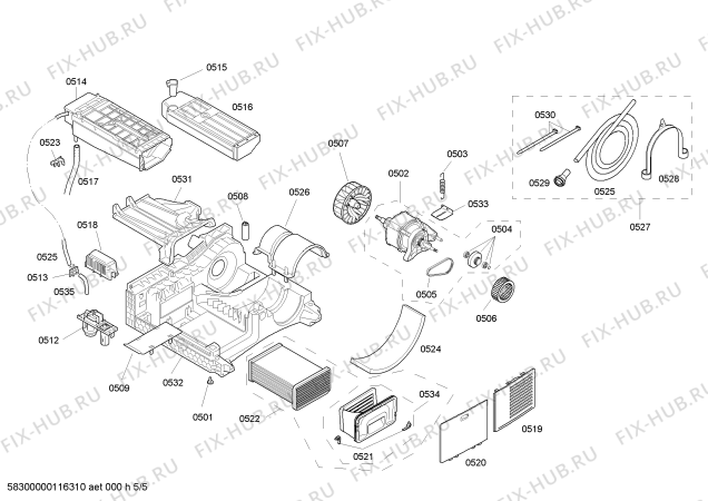 Схема №3 WTS84511 с изображением Панель управления для электросушки Bosch 00449991