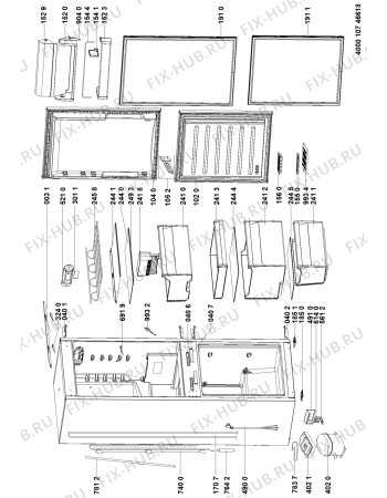 Схема №1 402.822.86 CB DC180 FRIDGE/FREE с изображением Спецнабор для холодильной камеры Whirlpool 481010886083