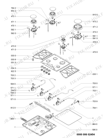 Схема №1 AKM 517/IR с изображением Затычка для плиты (духовки) Whirlpool 480121101473