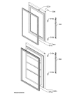 Схема №1 SCE72716TM с изображением Дверь для холодильника Aeg 8090542062