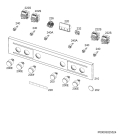 Схема №1 EE5003011M с изображением Микромодуль для плиты (духовки) Aeg 973940321134017
