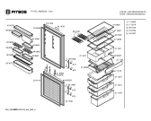 Схема №1 P1KCL4005D с изображением Дверь для холодильной камеры Bosch 00241529