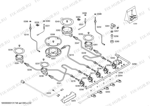 Схема №1 PCL752MEU с изображением Варочная панель для духового шкафа Bosch 00680811