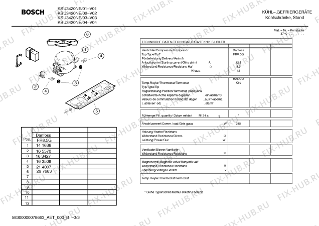 Схема №1 KSU3420NE с изображением Дверь для холодильной камеры Bosch 00235222